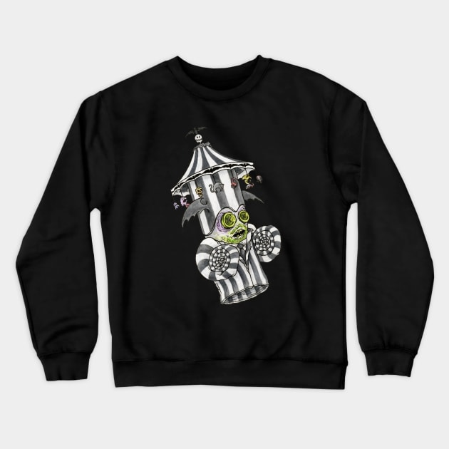 Beetlejuice - Horror Hand Puppet Crewneck Sweatshirt by ScottBokma